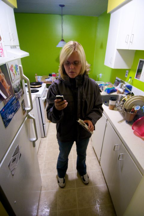 Texting in the Kitchen