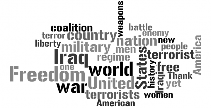 Bush’s Mission Accomplished | Word Cloud