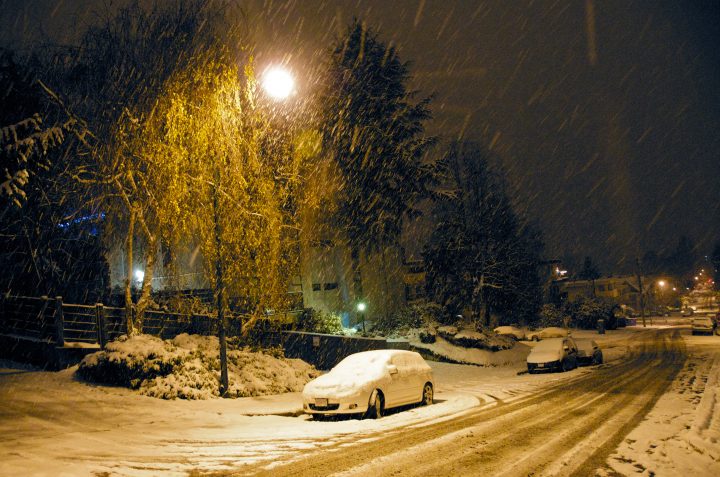 Snowy street scene