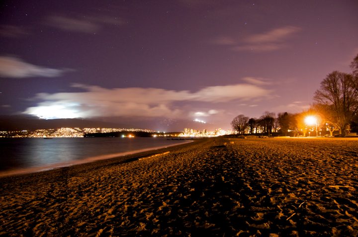 Kitsilano Beach at Night