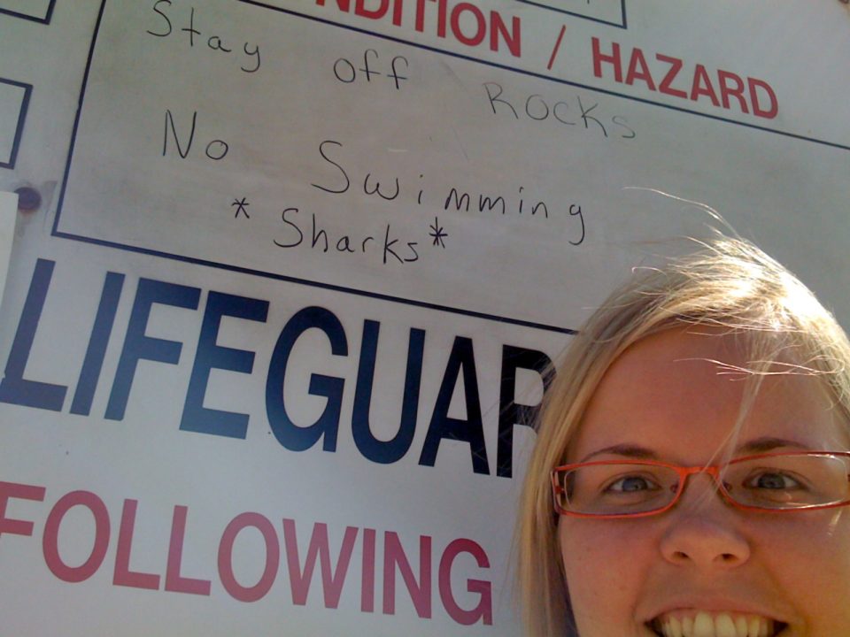 No Swimming * Sharks *
