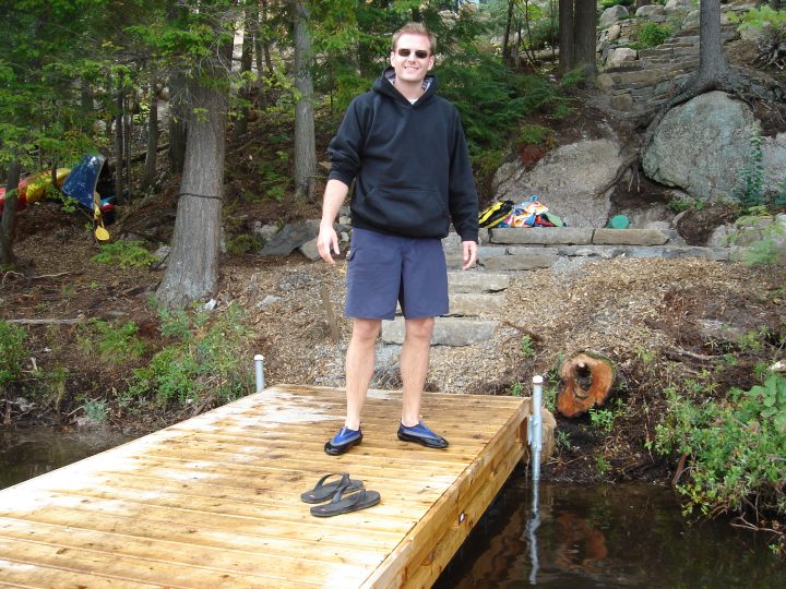 me after getting the stick out from under the dock