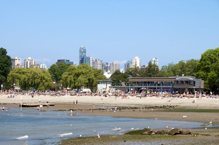 Kits Beach and Watermark Cafe