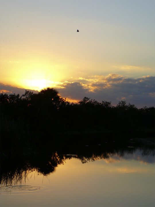 sunset reflection calm water