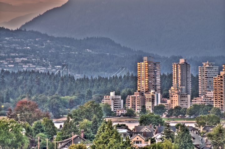 Vancouver Skyline with Lions Gate