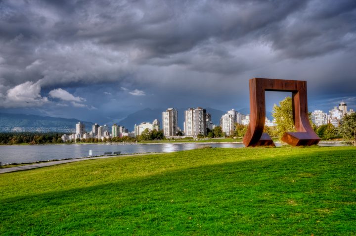 Large Rusting Sculpture Vanier Park Vancouver