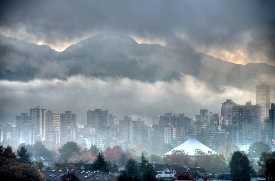 Vancouver Fog And Skyline