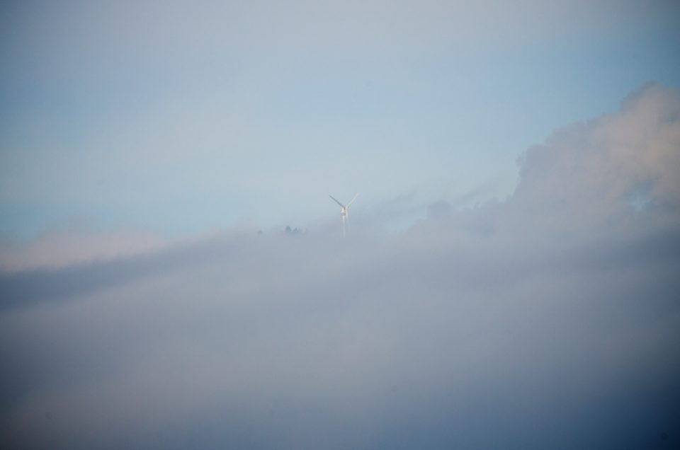 Wind Turbine in the Clouds