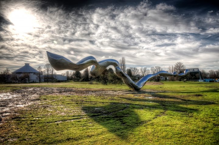 Vanier Park Silver Sculpture
