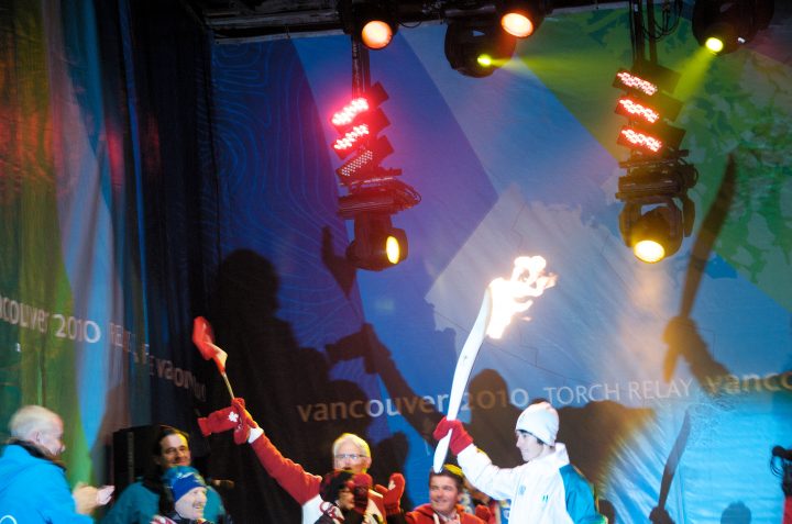 The flame arrives