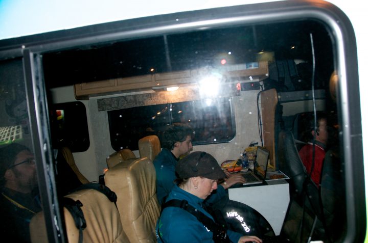 Inside the Media Truck