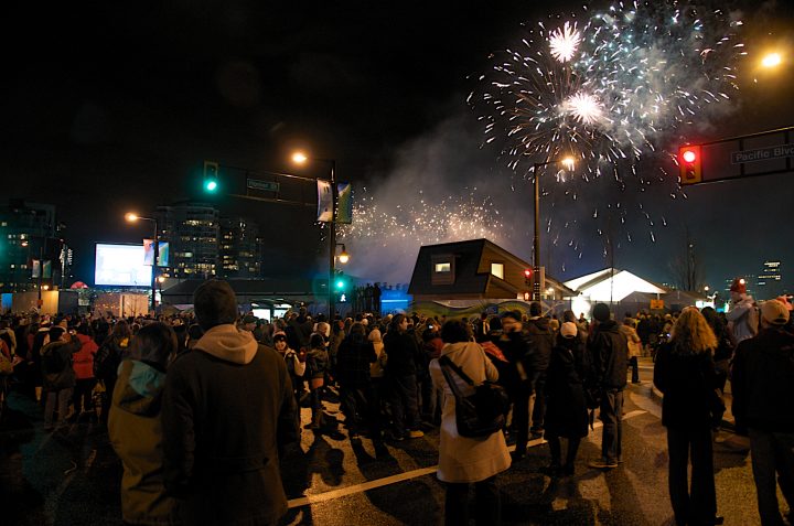 Fireworks Over David Lam Park