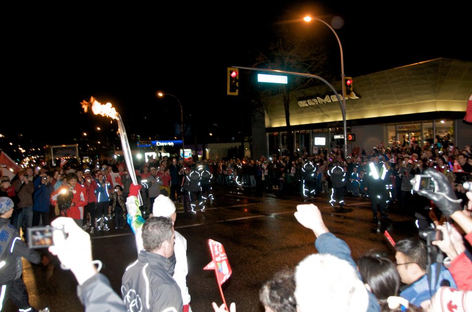 Torchbearer at 4th and Burrard