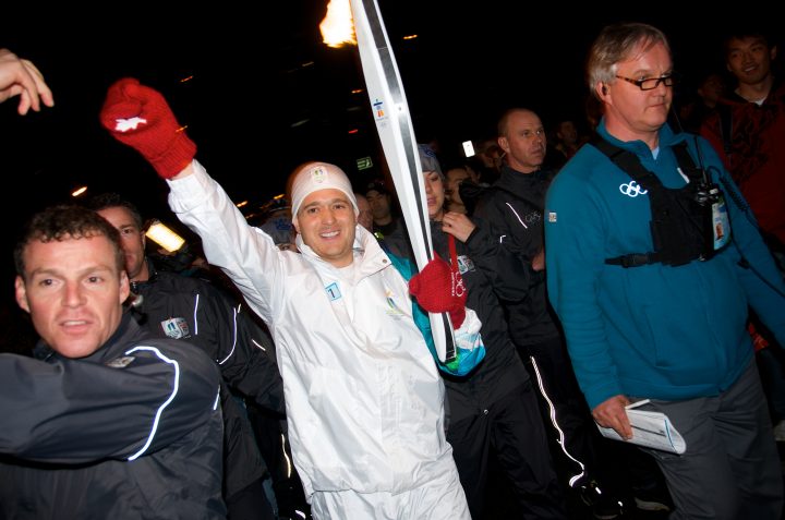 Michael Bublé Running with the Olympic Torch