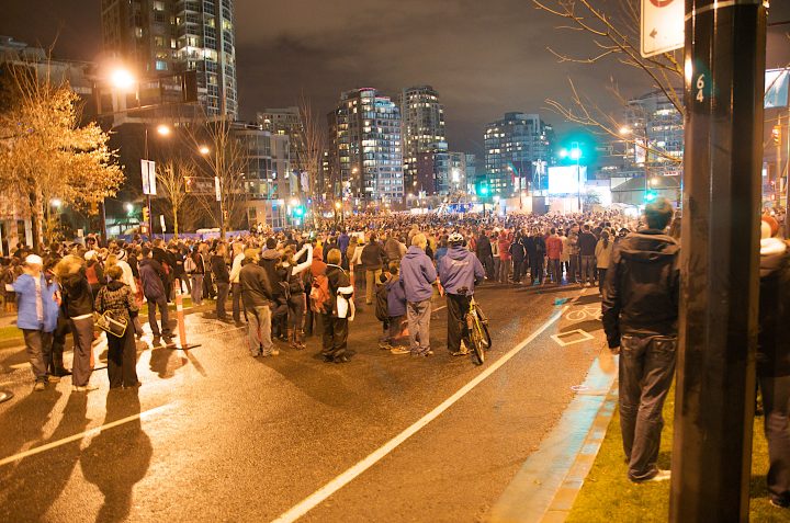 Crowds at David Lam Park