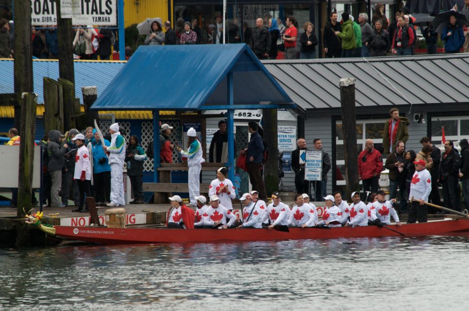 Torch Boat Waits For Torch