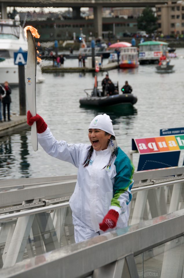 The Olympic Torch Arrives in Yaletown