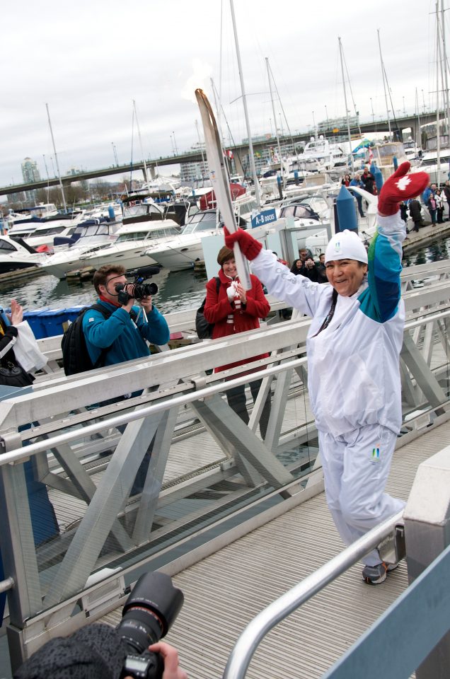 The Olympic Torch Arrives in Yaletown