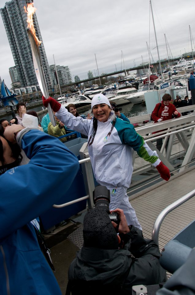 The Olympic Torch Arrives in Yaletown