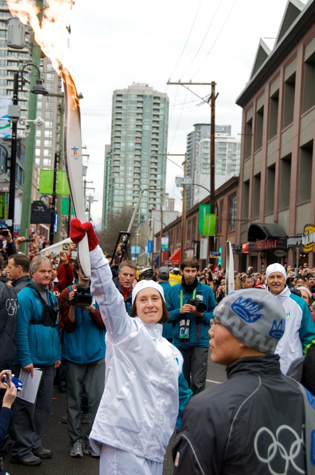 Torch Passing Through Yaletown