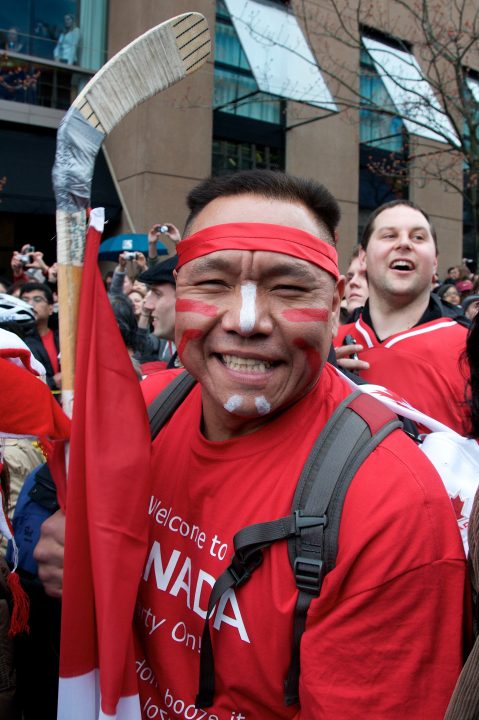 This gentleman: “Welcome to Canada Party On!”