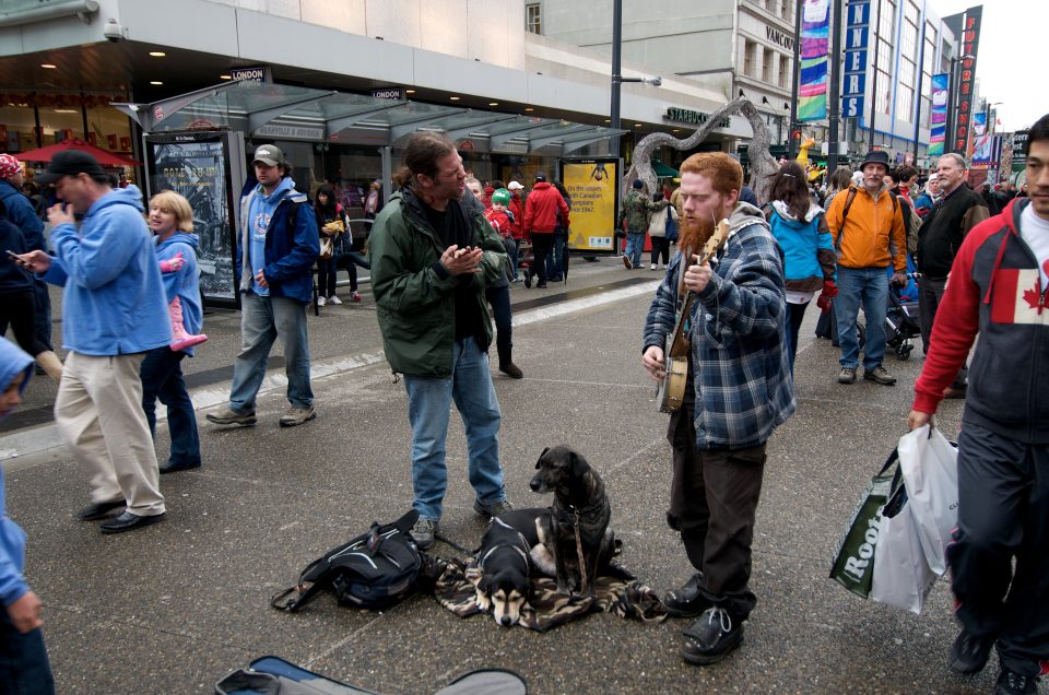 Street Performers and Dogs