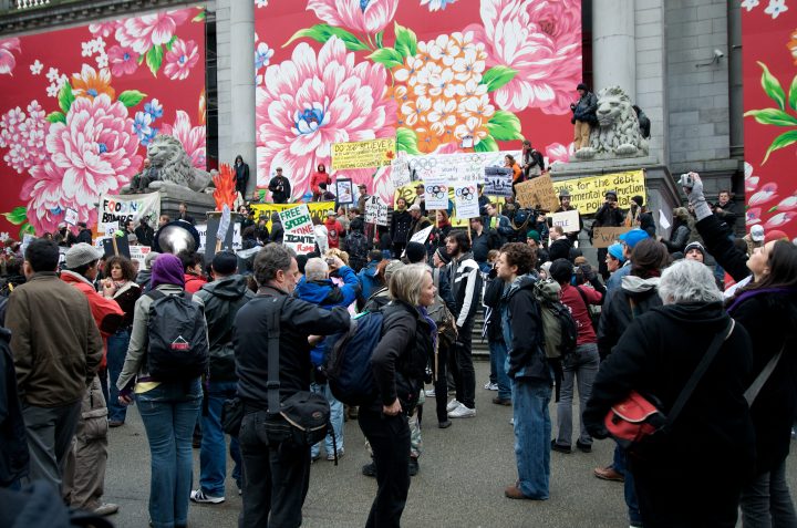 Anti Olympics Rally