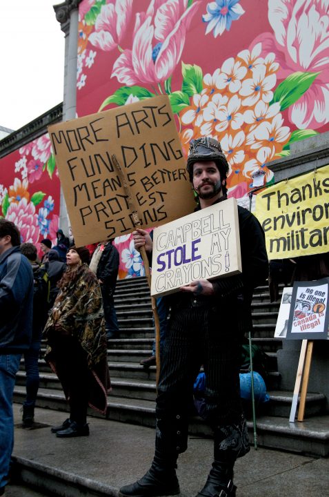 More Funding Means Better Protest Signs