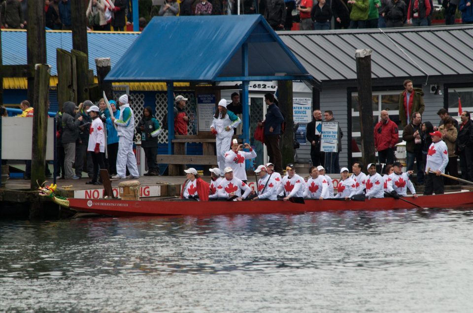 Torch Boat Waits For Torch