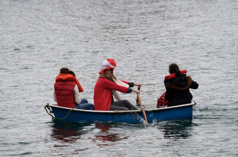 Little Boat Following The Torch