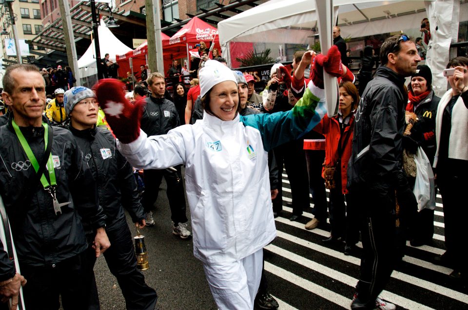 Torch Passing Through Yaletown