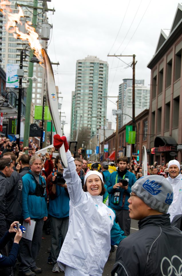 Torch Passing Through Yaletown