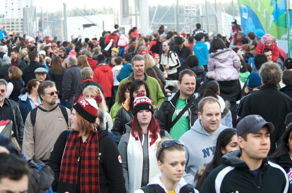 Crowd at the Olympic Cauldron