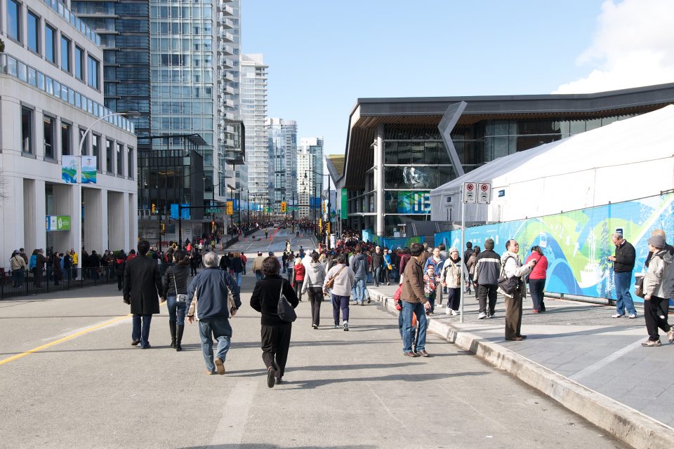 Large Crowds at The Convention Center