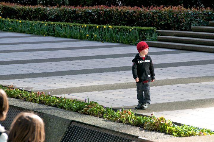 Young Boy in Canada Gear
