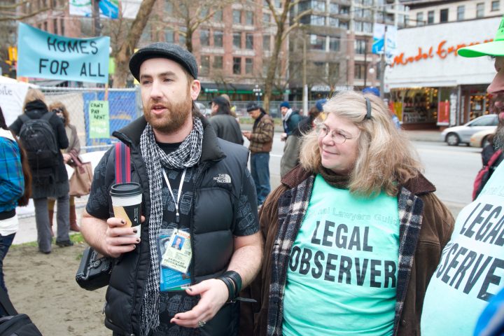Kris Krug and Legal Observers at Olympic Tent Village