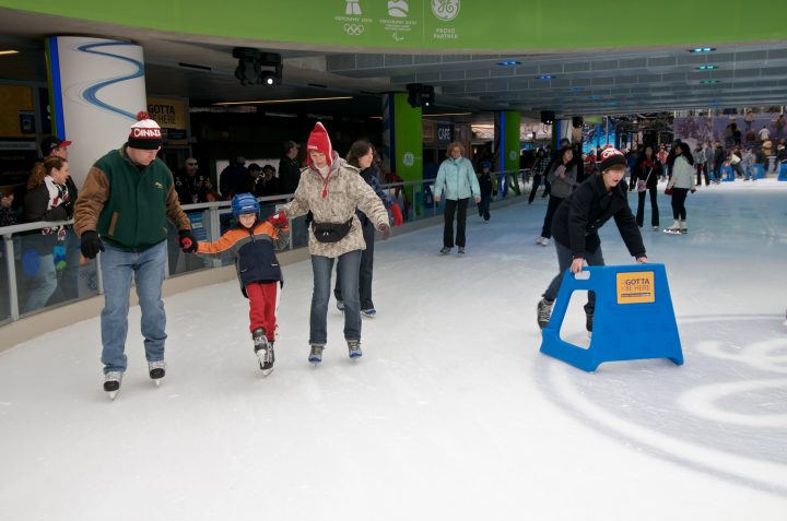 Skating at Robson Square