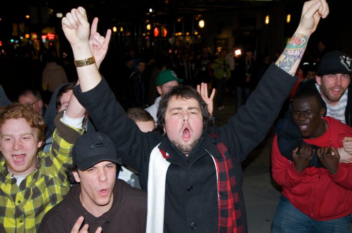 Fans Celebrate Canada’s Victory