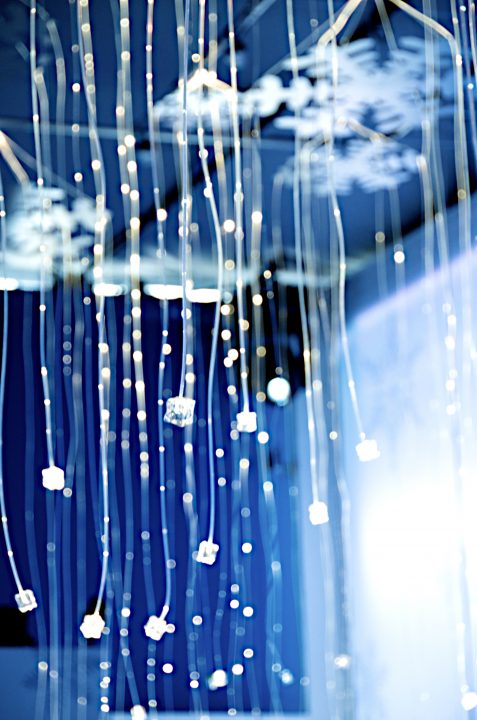 ‘Ice Cubes’ Hang From Ceiling