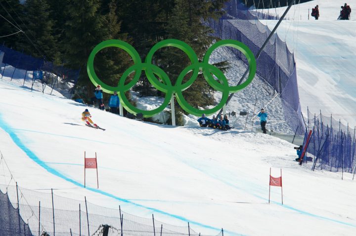 Canadian Skiier on Super G