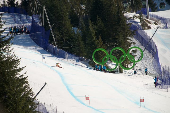 Canadian Skiier on the Super G