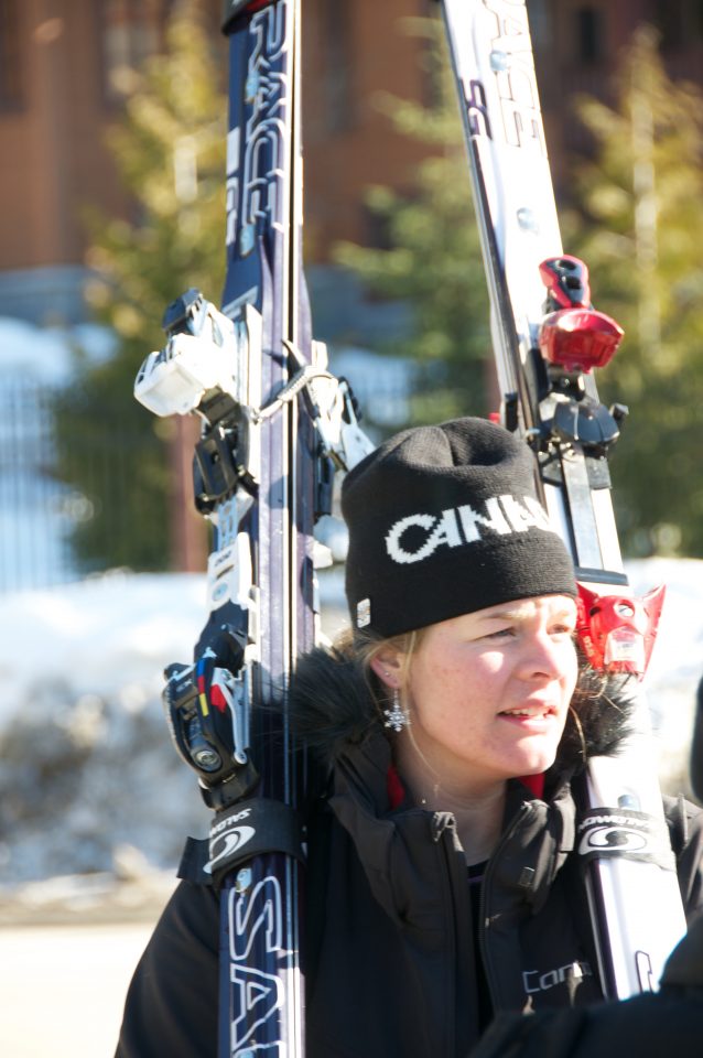 Emily Brydon at Alpine Skiing Venue