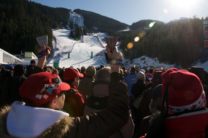Cowbell at Women’s Super G at Whistler Creekside