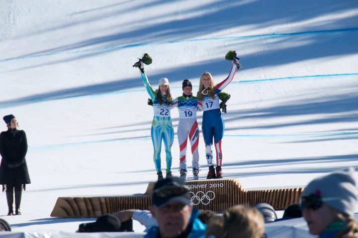 Women’s Super G at Whistler Creekside Tina Maze Andrea Fischbacher Lindsey Vonn