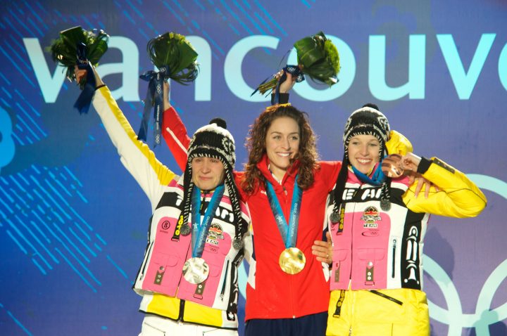 Kerstin Szymkowiak Amy Williams and Anja Huber