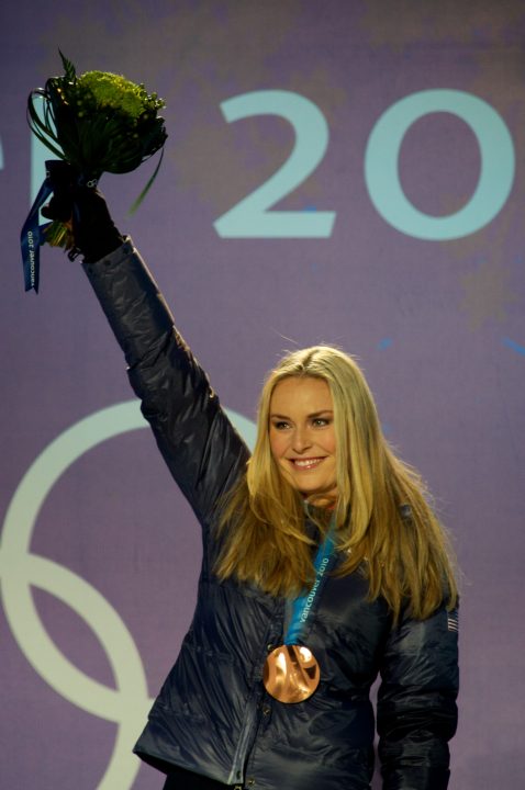 Lindsey Vonn Vancouver 2010 Medal Ceremony