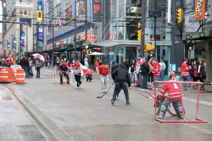 Road Hockey Before the Game