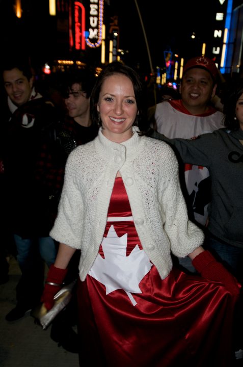 Party in the Streets After Canada Wins Gold in Hockey