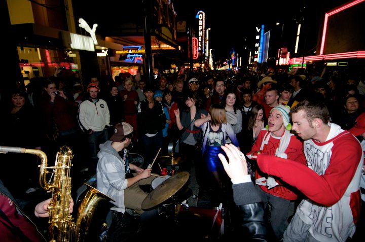 Party in the Streets After Canada Wins Gold in Hockey