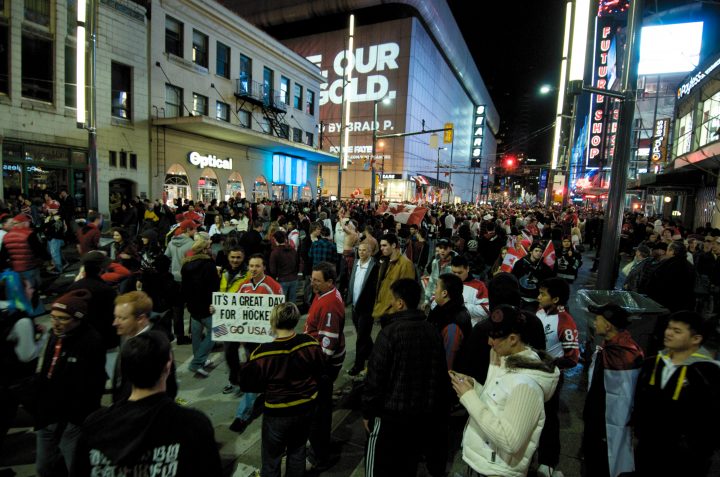 Party in the Streets After Canada Wins Gold in Hockey